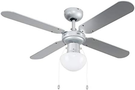 MiniSun | 42" Modern 4 Blade Ceiling Fan with Frosted Opal Glass Light Shade | Ceiling Fans with Lamps, Home Décor & Improvement Essential