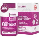 *BONUS SIZE* 160 Capsules of High Potency Organic Beetroot | 1,400mg per serving (700mg per capsule x2) | Energy Support | Antioxidant Support | A Natural Super Food | Canadian Made, Quality Assured