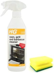 HG Oven Cleaner Spray (500 ML)- Grill, BBQ Cleaner Degreaser- For Effective Removal of Burnt-on Food, Grease and Grime with Degreaser Sponge