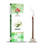 GT Mogra Premium Dhoop Sticks for Pooja 120 Sticks | Bamboo Less Dhoop Sticks | Long Lasting & Highly Spreading Fragrance for Divine/Home Fragrance with Holder Stand | for Meditation Needs