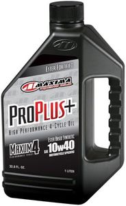 Maxima Racing Oils 30-02901-3PK Pro Plus+ 10w40 Synthetic Motorcycle Engine Oil 1L Bottle, 3-Pack