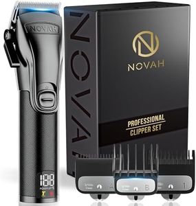 Novah Professional Hair Clippers for Men, Professional Barber Clippers, Electric Mens Cordless Hair Clippers for Barbers Haircut Kit Fade, Maquina de Cortar Cabello