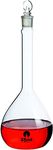 SPYLX Volumetric Flask Class B with Stopper Heavy Wall Borosilicate Glass Volumetric Flask (25 ML)