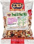 Fruit and Nut Mix 1kg, Premium Quality Unsalted Mixed Nuts and Dried Fruits, Suitable for Vegetarian Diets