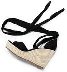 SERAIH Womens Lace up Espadrilles Platform Wedges Sandals Heels Tie Ankle Strap Summer Dress Shoes