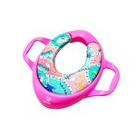 KIBI KART Premium Baby Cushioned Potty Seat for Kids | Comfortable Toilet Seat for Kids with Easy Support Handles | Baby Potty Seat for 0 to 5 Years (Pink) | Perfect for Toilet Training