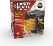 Handy Heater Instant Heat - Copper Infused Ceramic Technology Space Heater, 1200 Watts