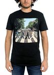 Bravado mens The Beatles Abby Road fashion t shirts, Black, X-Large US