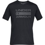 Under Armour Men's Team Issue Wordmark Short-Sleeve T-Shirt, Black (001)/Rhino Gray, Large