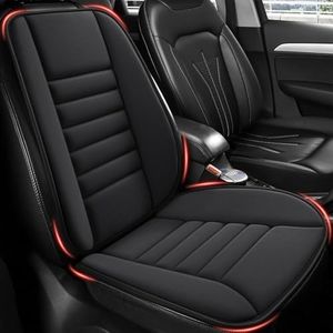 MYFAMIREA Car Seat Cushion and Lumbar Support Pillow 1.2'' Thick Memory Foam Desk Chair Cushion Back Support for Automotive Seat Driver, Travel, Leg and Back Pain Relief, Washable, Adjustable, Black