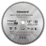 Concord Blades MCB1400T080HP 14-Inch 80 Teeth TCT Ferrous Metal Cutting Blade