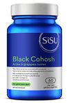 SISU - Black Cohosh - Helps to Naturally Alleviate Hot Flashes, Night Sweats, Insomnia & Other Premenstrual & Menopausal Symptoms - 60 Vegetarian Capsules (Pack of 1)