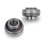 XIKE 2 Pcs Chrome Steel UC204-12 Bore 3/4" Insert Ball Bearings, with Sealed and Set Screw, Fits P204/F204/FL204/T204/PA204/FA204/FB204 and More Bearing Housings.