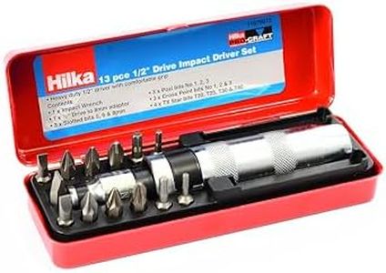 Hilka 11670013 1/2-Inch Pro Craft Impact Driver Set (13-Piece)