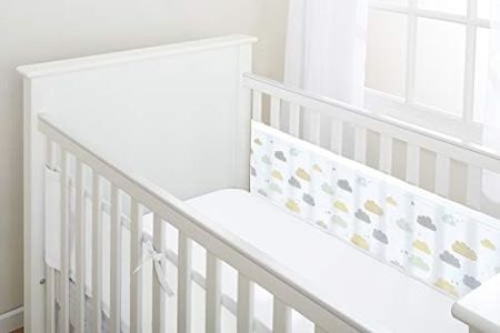 BreathableBaby Breathable Mesh Liner for Cot Beds — Covers 2 Sides — Classic — 3 mm — On Cloud Nine — 2 Panels — Non-Padded Single Layer — Safer Than a Crib Bumper — UK/EU Safety Tested