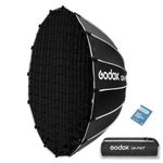 GODOX QR-P90T Parabolic Softbox, 90cm/35inch Quick Release Soft Box with Honeycomb Grid, Bowens Mount for Studio Video Light SL60W SL100D MS200-V MS300-V SK400II-V DP400III-V LA150R LA300Bi