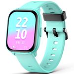 HENGTO kids SmartWatch, 20 sports modes for girls and boys, pedometer, sleep monitor, children's sports watch, gift for girls and boys 6-16 (GG-green)