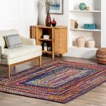 nuLOOM Tammara Hand Braided Area Rug, 5' x 8', Blue