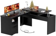 Unikito Lift Top L Shaped Desk with