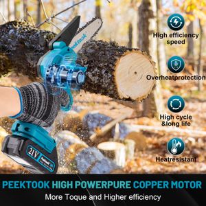 Mini 6-Inch Cordless Chainsaw – Portable Electric Handheld Saw