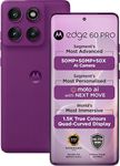 Motorola Edge 60 Pro 5G (Pantone Sparkling Grape, 8GB RAM, 256GB Storage) | 6.7" AMOLED | 50MP Triple Cam | 50MP Front | 6000mAh | 90W + 15W Wireless | IP68/IP69 | Dimensity 8350 AI Processor
