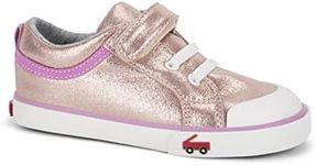 See Kai Run - Kristin Sneakers for Kids, Rose Shimmer, 7