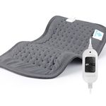 HEATRONICS® Heating Pad for Back Pain & Period Cramps | Analog | Universal | Electric Heating Pad for Back, Neck, Leg & Shoulder Pain Relief (Dark Gray)