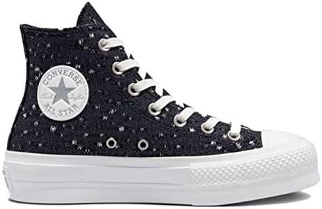 CONVERSE - Sneakers donna nero Chuck Taylor All Star Lift Platform Textured - 37