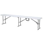 Urbancart 6 FT Plastic Foldable Bench with Metal Legs