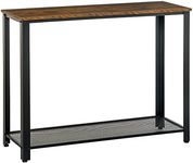 HOMCOM 2-Tier Console Table Side/En