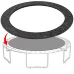 HYPATA Trampoline Replacement Pad, Trampoline Cover Pad 12FT 14FT 15FT Universal Replacement Trampoline Frame Waterproof Surround Spring Pad for Round Frame