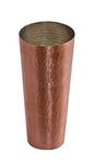 De Kulture Handmade Pure Solid Copper Large Glass Cup Tumbler Drinkware for Milk Water Medicinal Liquid Ice Coffee Ice Tea Cocktail Beer Sake Whiskey Vodka Rum Tequila, 3x 7 (DH) Inches, 600 ml