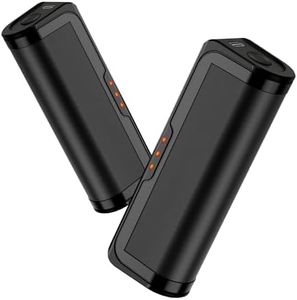 Jonwall Calentador de Manos Recargable 2 Piezas, Calienta Manos Reutilizable Portátil USB Calentador de Bolsillo con 3 Niveles de Calor para Camping Golf, Caliente Regalo para Mujeres Hombres Negro
