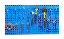 Plantex Metal Pegboard for Garages/Tool Organizer for Workshop/Tool Storage Board/Hanging Tool Pegboard – (100 x 50 cm)