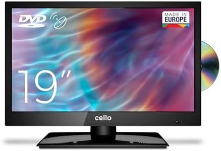 Cello C1920FSDE 19" (47 cm Diagonale) HD Ready LED TV mit eingebautem DVD Player und DVBT2 S2 Triple Tuner
