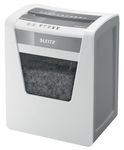 Leitz IQ Office P5 Micro Cut Paper Shredder, Shreds 11-10 Sheets (70-80 gsm), 23L Bin, White, 80021000