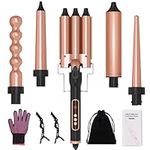 Hair Curling Iron, 5 in 1 Curling W