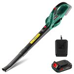 POSENPRO Leaf Blower - 20V Leaf Blower Cordless with Battery & Charger, Electric Leaf Blower for Lawn Care, Battery Powered Leaf Blower Lightweight for Leaf/Snow/Dust Blowing