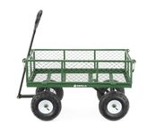 Gorilla Carts Steel Garden Cart with Removable Sides with a Capacity of 400 lb, Green