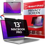 SightPro Magnetic Privacy Screen for MacBook Pro 13 Inch (2016, 2017, 2018, 2019, 2020, 2021, 2022, M1, M2) Removable Laptop Privacy Filter Shield and Anti-Glare Protector