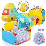 5pc Kids Play Tent for Toddler Kids with 50 Balls,Indoor Playground,Foldable Pop Up Tents with Carry Bag,Outdoor Playhouse with Crawling Toys & Play Tent| Target Game with 6 Dart Balls