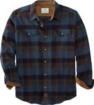Legendary Whitetails Men's Legendary Flannel Shirt, Active Cobalt Carbon Plaid, X-Large, Active Cobalt Carbon Plaid, XL