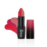 Staze 9To9 Love Tri-Angle 3 In 1 Matte Lipstick |3 Unique Shades In 1 | Transfer-Proof | 12 H Longstay | Non Drying Formula With Intense Color Payoff | 05 Truffle Blush | 3.8 G