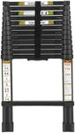 RIKADE Telescoping Ladder 16.5 ft & Attic Ladder, Heavy Duty Aluminum with Non-Slip Feet, 330 lb Capacity for RV, Attic, Loft & Multi-Surface Use