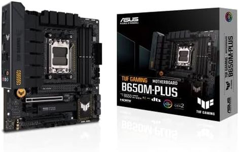 ASUS TUF Gaming B650M-PLUS Motherboard Socket AMD AM5 (Ryzen 7000, Micro-ATX, PCIe 5.0, DDR5 Memory, 14 Power Stages, USB 3.2 Gen 2x2 Type-C, 2.5G Ethernet, Aura Sync)