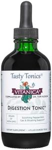 Vitanica Digestion Tonic, Gas, Bloating and Indigestion Relief Supplement, Improve Digestive Function & Gut Health, for Women & Men, Peppermint Oil Fennel Ginger & Aloe Vera Vegan, 4 Oz