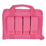 VooDoo Tactical 25-0017080000 Pistol Case with Mag Pouches, Pink, One Size