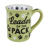 Enesco Our Name is Mud Leader of The Pack Pets Over People Coffee Mug, 16 Ounce, Multicolor