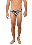 Uzzi Men's Greek Bikini Swimsuit - Black -