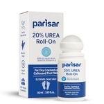 Parisar Pharma 20% Urea Cream Roll On for Dry & Cracked Foot, with 2% Lactic Acid, Olive Oil & Vitamin E | Cracked Heel Repair Cream | Foot Roll On for Happy Feet 50ml (Pack of 3)
